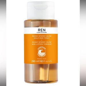 REN Clean Skincare Ready Steady Glow Daily AHA Toner Brand New 250ml /8.5oz
